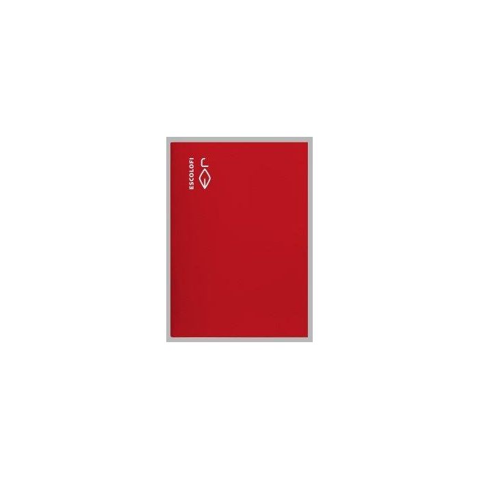 Libreta Escolofi 4º 50H Cuadric.5X5 70G Rojo 10 unidades