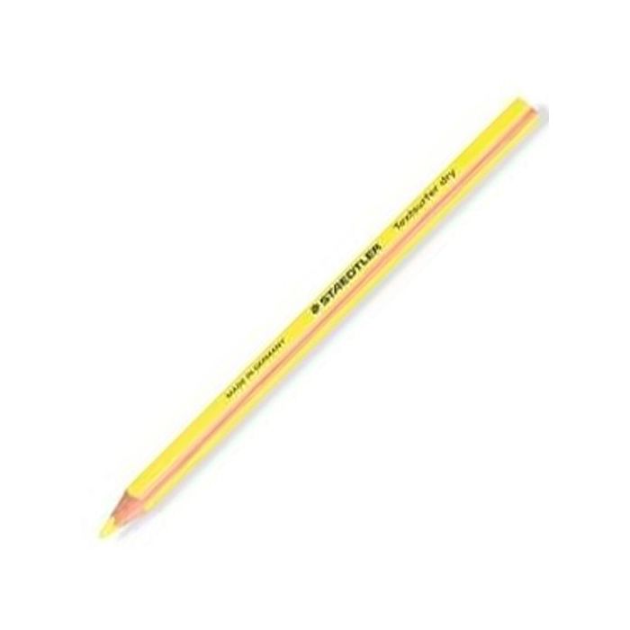 Staedtler Marcador en Seco Textsurfer Dry, Amarillo Fluorescente, Ideal Subrayar, Pack 12 Unidades (12 Unidades)