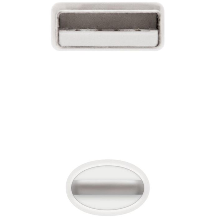 Cable Lightning a USB 2.0 para iPhone, iPad - Compatible con Apple, 1 metro, Blanco Cable Lightning a USB 2.0 para iPhone, iPad - Compatible con Apple, 1 metro, Blanco