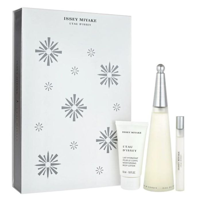 Issey Miyake L'eau d'issey eau de toilette 100 ml vaporizador + eau de toilette 10 ml vaporizador + locion corporal perfumada 50 ml