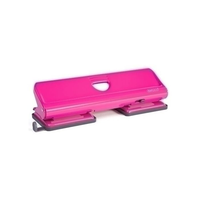 Taladro 4 P. Rapesco 720 Metalico (22 Hojas) Rosa Intenso