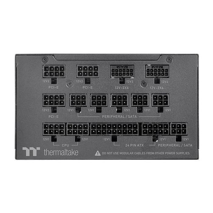 Thermaltake TF3 1300W Fuente de Alimentación ATX 1300W, Totalmente Modular, 80 PLUS Titanium para PC - Negro 4 Thermaltake TF3 1300W Fuente de Alimentación ATX 1300W, Totalmente Modular, 80 PLUS Titanium para PC - Negro 4