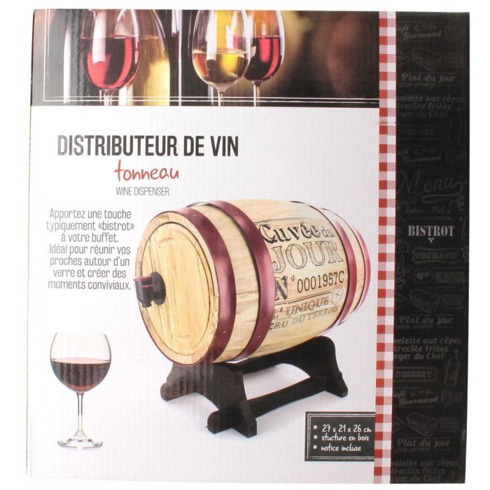 Dispensador Vino 5 L Barril Totally Addict 1