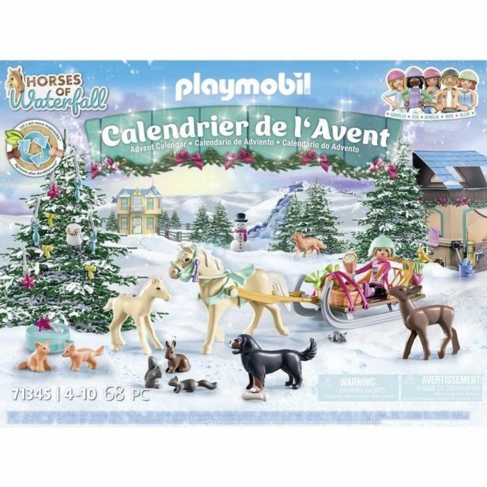 PLAYMOBIL 71345 Calendario de Adviento - Ecuestre - La magia de la Navidad - 24 sorpresas por descubrir mientras esperas la Navidad 2