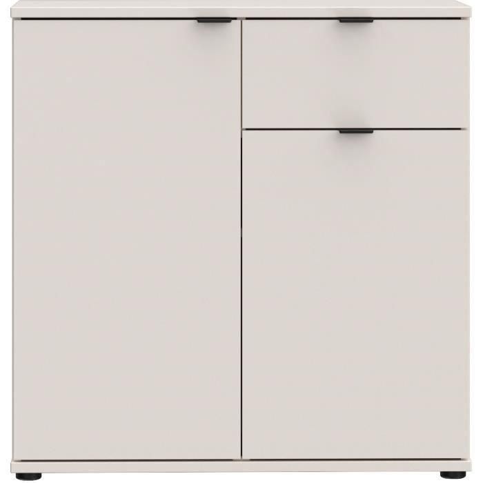 GANYMEDE GNMK222LU60 Pequeño mueble de almacenaje - aparador - 2 puertas, 1 cajón - Arena - 80,1 x 34,1 x 82,3 cm 5