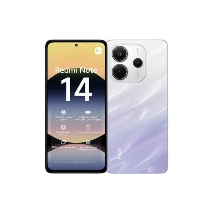 Smartphone Xiaomi Redmi Note 14 6GB/ 128GB/ 6.67"/ Purpura Smartphone Xiaomi Redmi Note 14 6GB/ 128GB/ 6.67"/ Purpura