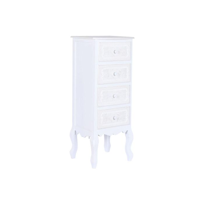 Cajonera DKD Home Decor Blanco Madera Madera MDF Romántico 40 x 36 x 100 cm 40 x 34 x 100 cm