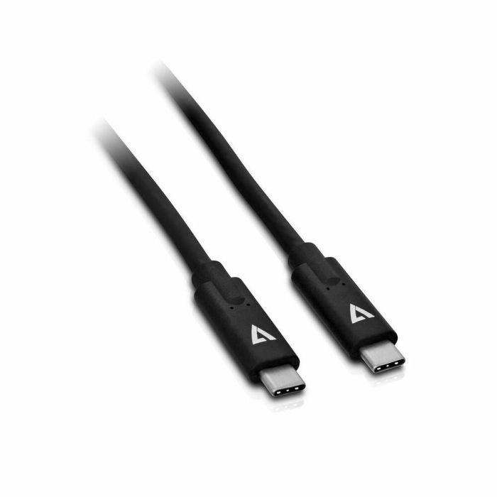 Cable USB-C V7 V7UCC-2M-BLK-1N Negro 2 m