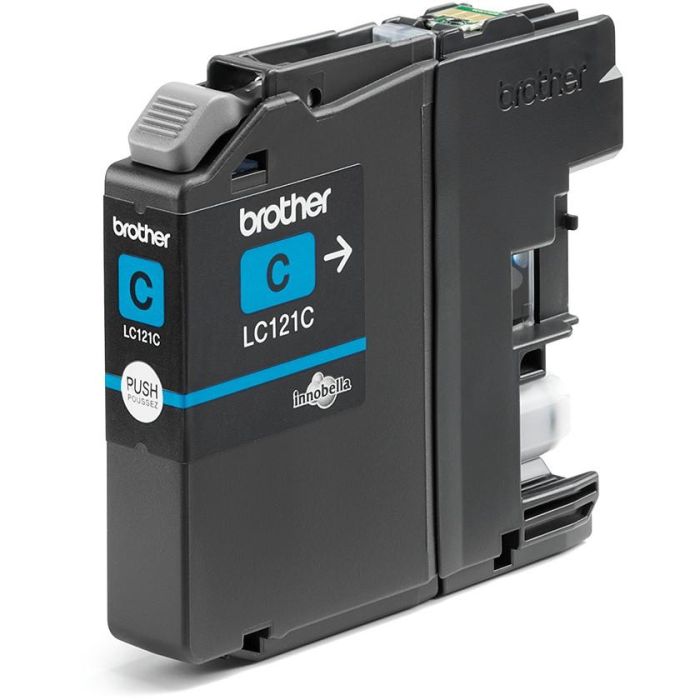 Brother LC-121C Cartucho de Tinta Original Cyan 300 Páginas para Impresoras DCP-J132W, DCP-J152W, DCP-J552DW, MFC-J470DW 1
