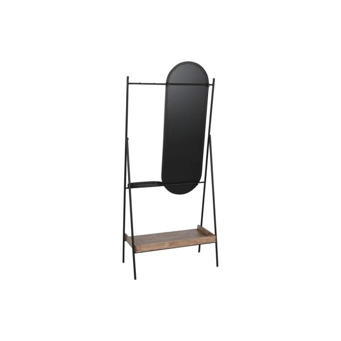 Recibidor Home ESPRIT Negro Natural Metal Abeto 80 x 41 x 183 cm 7