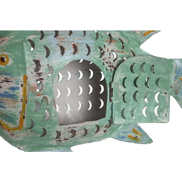 Decoracion Mediterraneo DKD Home Decor Turquesa Amarillo 17 x 39 x 63 cm (2 Unidades) 2 Decoracion Mediterraneo DKD Home Decor Turquesa Amarillo 17 x 39 x 63 cm (2 Unidades) 2