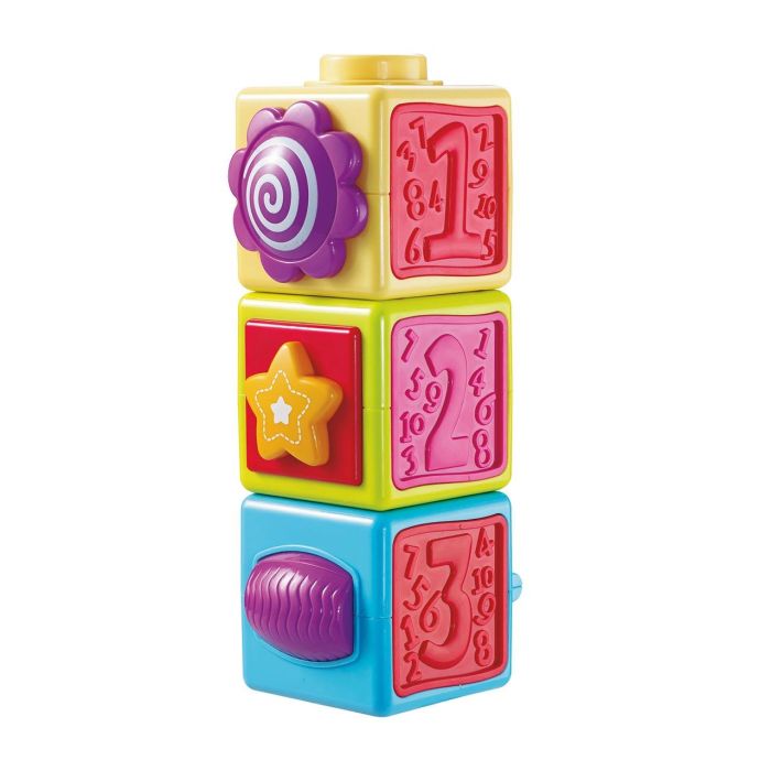 Tachan Cubos de Aprendizaje y Actividades Encajables Educativos con Colores Brillantes para +12 Meses 1