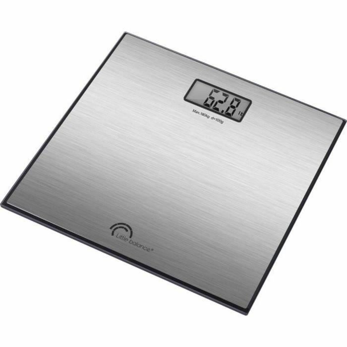 Little Balance 8159 LIT3760240781592 Báscula Personal de Acero Inoxidable 180 kg con Precisión 100 g