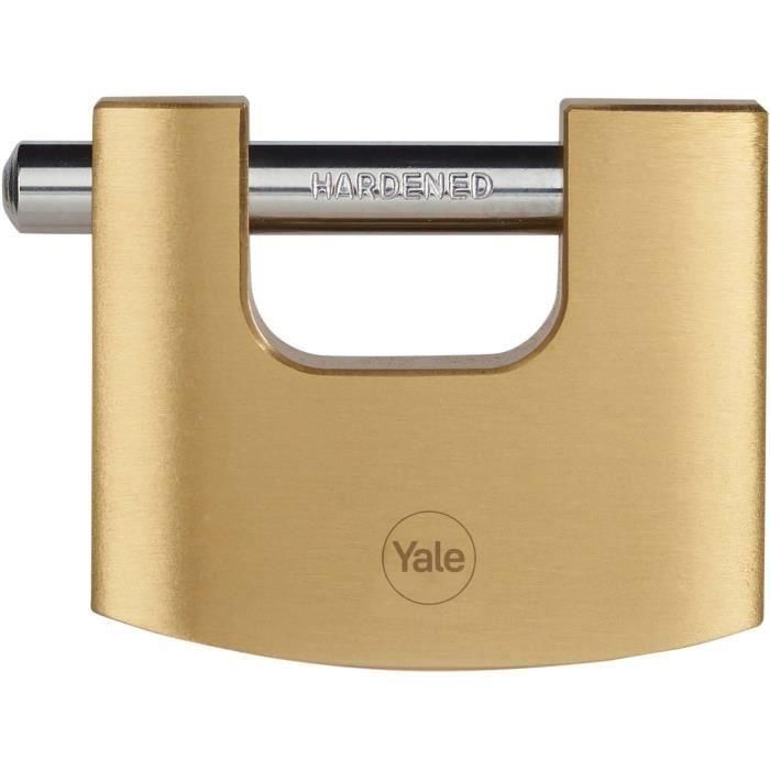 Yale Y114B/70/113/1 Candado de Seguridad de Latón con Arco de Acero Cementado y 3 Llaves 0 Yale Y114B/70/113/1 Candado de Seguridad de Latón con Arco de Acero Cementado y 3 Llaves 0