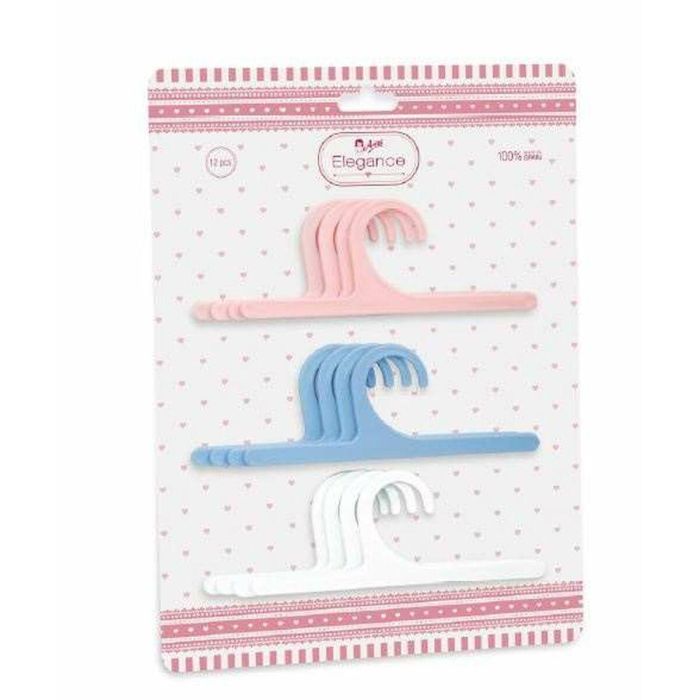 Set 4 perchas 4 rosa, 4 azul, 4 blanca ( 12 unidades) 1 Set 4 perchas 4 rosa, 4 azul, 4 blanca ( 12 unidades) 1