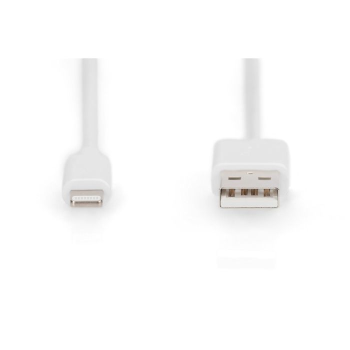 DIGITUS Datenkabel Apple Lightning->USB A St/St MFI 1m weiss 1 DIGITUS Datenkabel Apple Lightning->USB A St/St MFI 1m weiss 1