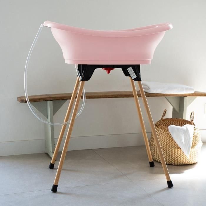 THERMOBABY TUB KIT VASCO Rosa empolvado: bañera + pies + manguera de desagüe 3 THERMOBABY TUB KIT VASCO Rosa empolvado: bañera + pies + manguera de desagüe 3