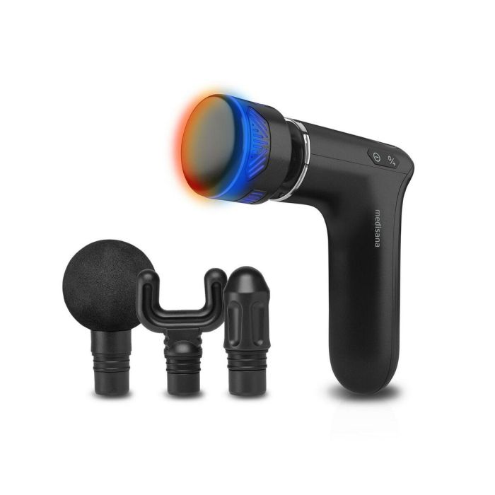Medisana MG 560 Pistola de Masaje Frío y Calor, 10 Intensidades de Percusión, 3 Niveles, 4 Accesorios, Color Negro 5 Medisana MG 560 Pistola de Masaje Frío y Calor, 10 Intensidades de Percusión, 3 Niveles, 4 Accesorios, Color Negro 5