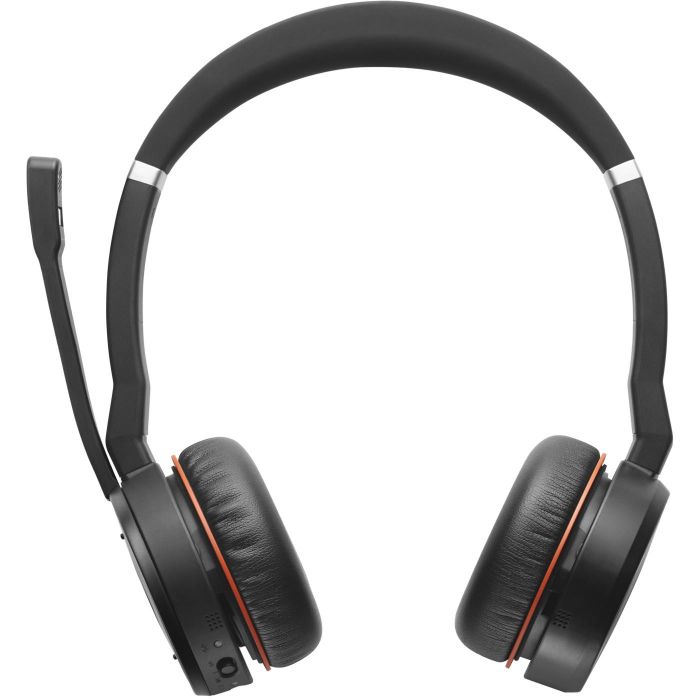 Jabra Evolve 75 SE UC Auriculares Diadema Inalámbricos y Alámbricos para Llamadas/Música con Cancelación de Ruido Negro 2
