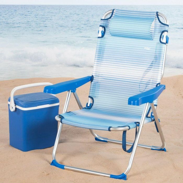 Silla de Playa Aktive 48 x 90 x 60 cm (2 Unidades) 5 Silla de Playa Aktive 48 x 90 x 60 cm (2 Unidades) 5