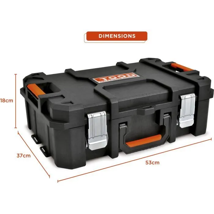 Tood Maletín de herramientas TOO8019053050841 Impermeable, 6 Compartimentos, 53 x 37 x 18 cm 3