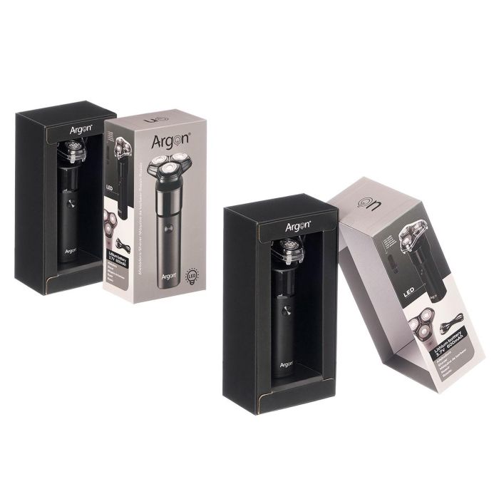 Argon Afeitadora 3 Cabezales Negra 500mAh USB (Set de 12) 1