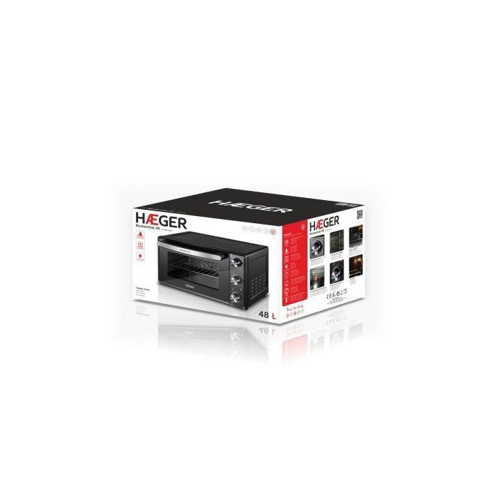 HORNO DE SOBREMESA HAEGER BLUEMENTHAL 48L - 2000W - FUNCIÓN CONVECCION - TEMPORIZADOR 90' - TEMPERATURA 100-230º - PUERTA DOBLE CRISTAL 1 HORNO DE SOBREMESA HAEGER BLUEMENTHAL 48L - 2000W - FUNCIÓN CONVECCION - TEMPORIZADOR 90' - TEMPERATURA 100-230º - PUERTA DOBLE CRISTAL 1