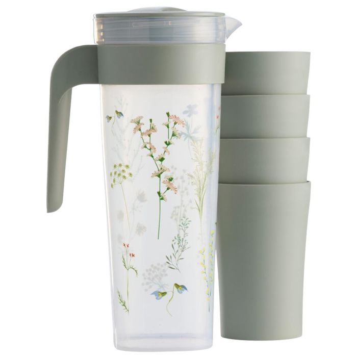 Day Jarra 1,4 L con 4 Vasos Day Colores Surtidos Amarillo Arena Arena Natural Verde Musgo Apta Lavavajillas 4 Day Jarra 1,4 L con 4 Vasos Day Colores Surtidos Amarillo Arena Arena Natural Verde Musgo Apta Lavavajillas 4