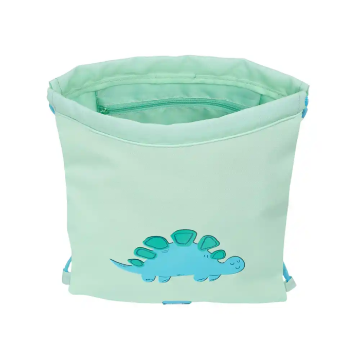 Bolsa Mochila con Cuerdas Safta Dino Verde 26 x 34 x 1 cm 3