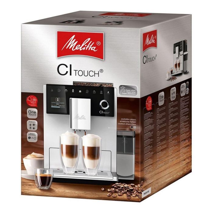 MELITTA CI Touch F630-101 Cafetera con molinillo - Depósito extraíble 1,8L - 2 depósitos de granos - Pantalla táctil - Plata 7