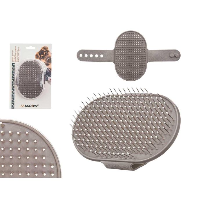 Cepillo Puas Ovalado Metalico Gris Mascow 13X3CM (24 Unidades) Cepillo Puas Ovalado Metalico Gris Mascow 13X3CM (24 Unidades)