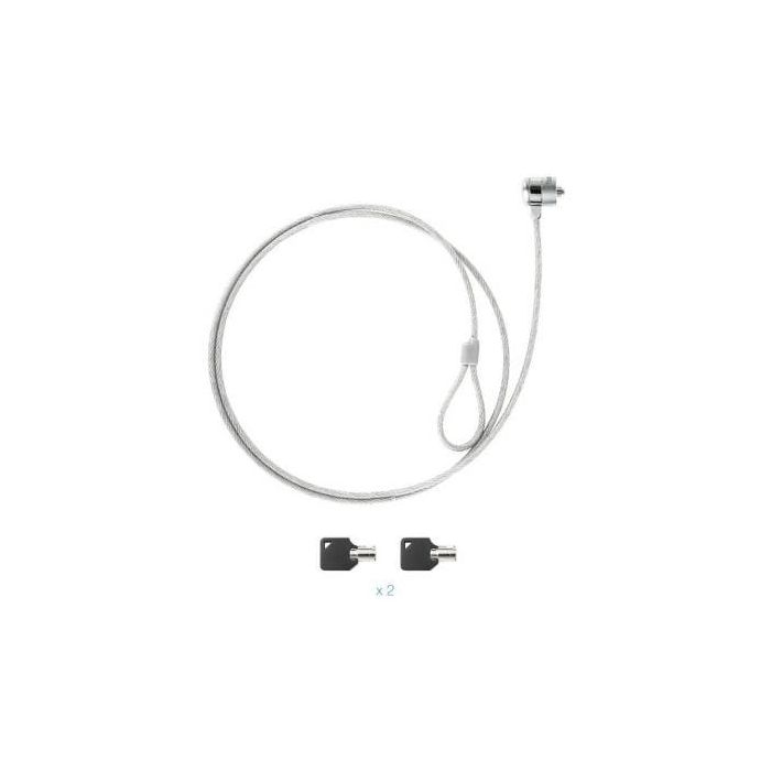 Tooq Cable De Seguridad Tipo Kensington Con Llave Para Portátil 1,5M Plata 3 Tooq Cable De Seguridad Tipo Kensington Con Llave Para Portátil 1,5M Plata 3