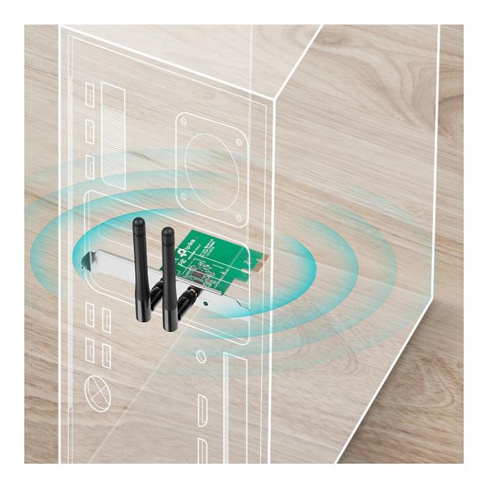 TP-Link TL-WN881ND Tarjeta Red Wifi PCI-E N/300Mbps 2 Antenas 2