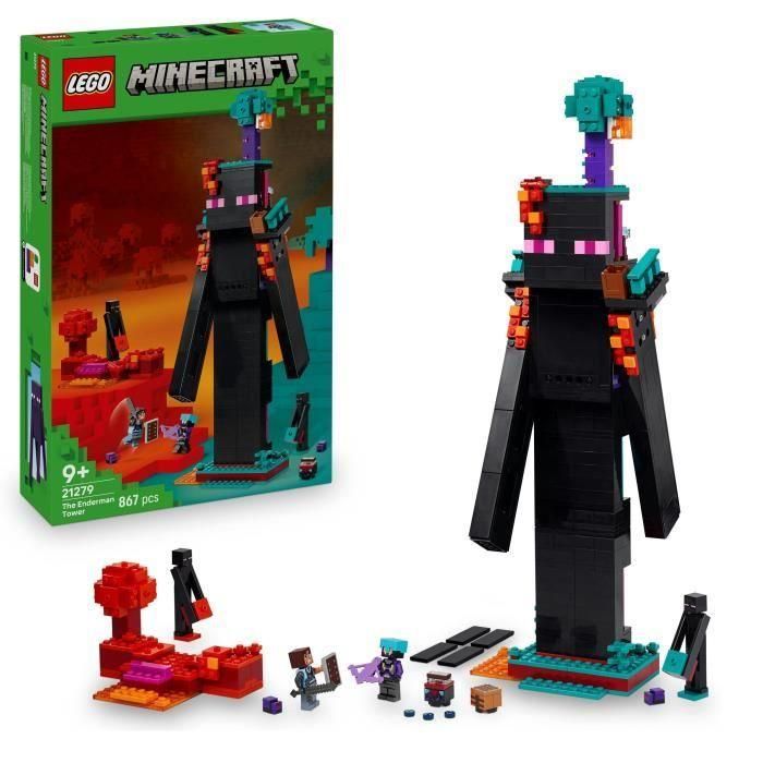 LEGO 21279 Minecraft Torre del Enderman - Set de construcción para niños a partir de 9 años LEGO 21279 Minecraft Torre del Enderman - Set de construcción para niños a partir de 9 años