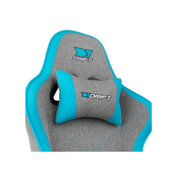 DRIFT DR90 PRO Silla Gamer para PC, Asiento Acolchado, Reposabrazos 2D, Respaldo Reclinable, Color Azul y Gris 6 DRIFT DR90 PRO Silla Gamer para PC, Asiento Acolchado, Reposabrazos 2D, Respaldo Reclinable, Color Azul y Gris 6