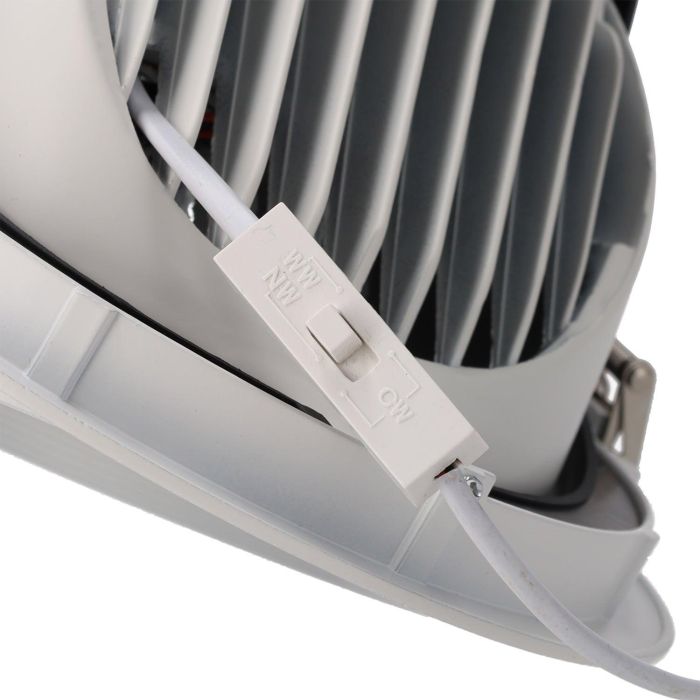 Foco Downlight LED 40W CCT Circular Orientable Driver LIFUD 40.000H Microprismático [HOCOBCOR40WLI-CCT} 1 Foco Downlight LED 40W CCT Circular Orientable Driver LIFUD 40.000H Microprismático [HOCOBCOR40WLI-CCT} 1