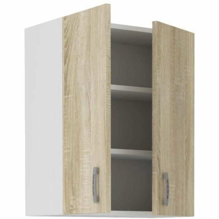Armario alto SARA - 2 puertas - Decoración roble Sonoma - L60xP31xH71,5 cm - Hecho en Polonia 1 Armario alto SARA - 2 puertas - Decoración roble Sonoma - L60xP31xH71,5 cm - Hecho en Polonia 1