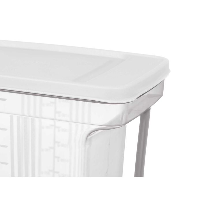 Organizador Asa 2,5 L Transparente Gris Kinvara 20X17CM (24 Unidades) 3 Organizador Asa 2,5 L Transparente Gris Kinvara 20X17CM (24 Unidades) 3