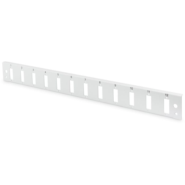 Digitus Panel Frontal Caja Empalmes Fibra Óptica 1U Cierre Rápido 12x SC DX Gris
