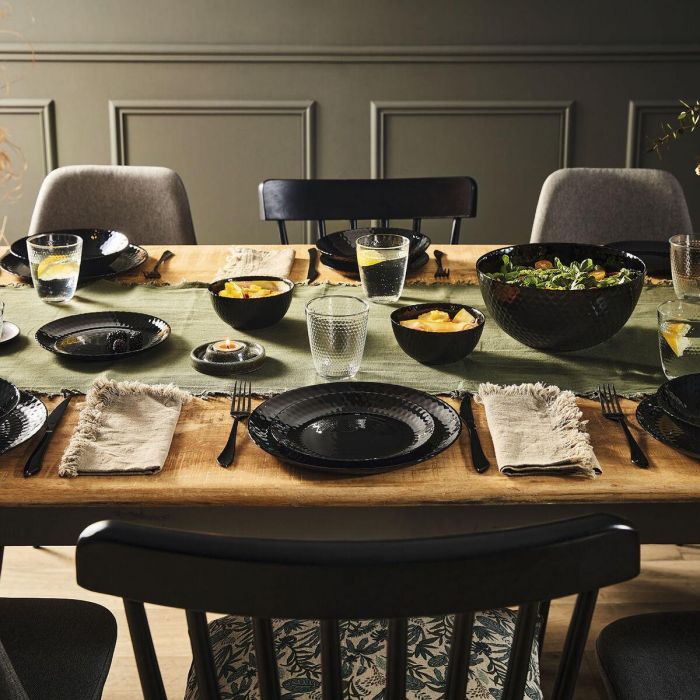 Bol para Aperitivos Luminarc Pampille Noir Negro (24 Unidades) 2