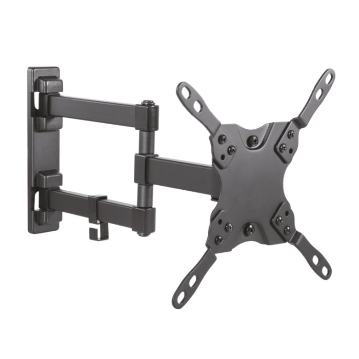 Aisens Soporte de Pared Eco Giratorio Inclinable para TV/Monitor 13"-42" 20kg, Negro - Compatible VESA 75x75 a 200x200mm, Inclinación -12º/+5º, Giro -90º/90º