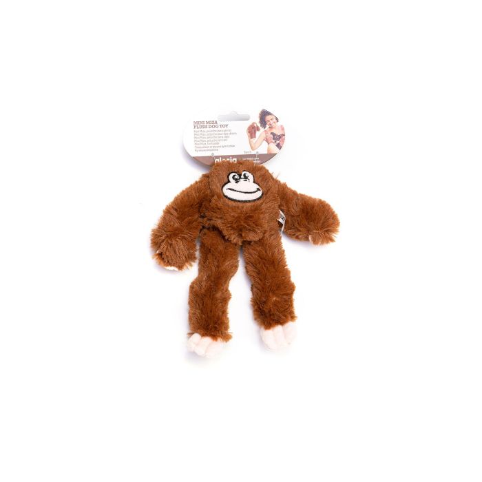 Gloria Mizaru Peluche Para Perros L Mono Marrón con Cuerda y Sonido 2