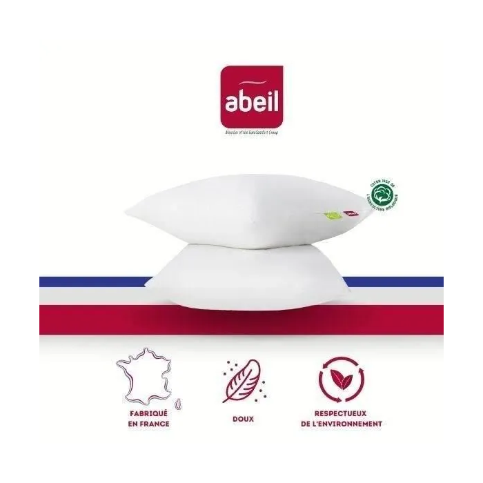 Abeil Juego de 2 Almohadas Orgánicas Comfort 60 x 60 cm Blanco 0 Abeil Juego de 2 Almohadas Orgánicas Comfort 60 x 60 cm Blanco 0