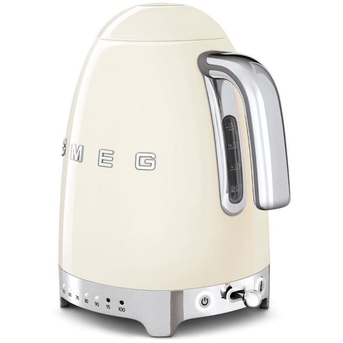 SMEG Tetera KLF04CREU, Estilo 50s, Crema, 1.7 L, 2400 W, Temperatura Regulable 3 SMEG Tetera KLF04CREU, Estilo 50s, Crema, 1.7 L, 2400 W, Temperatura Regulable 3