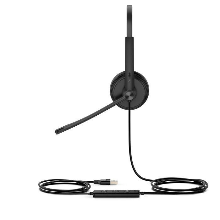 Yealink UH34 Dual UC Auriculares con Cable USB, Ultraligeros, Sonido HD, Controles en Línea para PC y Teléfonos IP 1