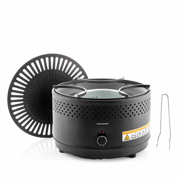 Barbacoa de Carbón sin Humo Portátil CleanQ InnovaGoods 11
