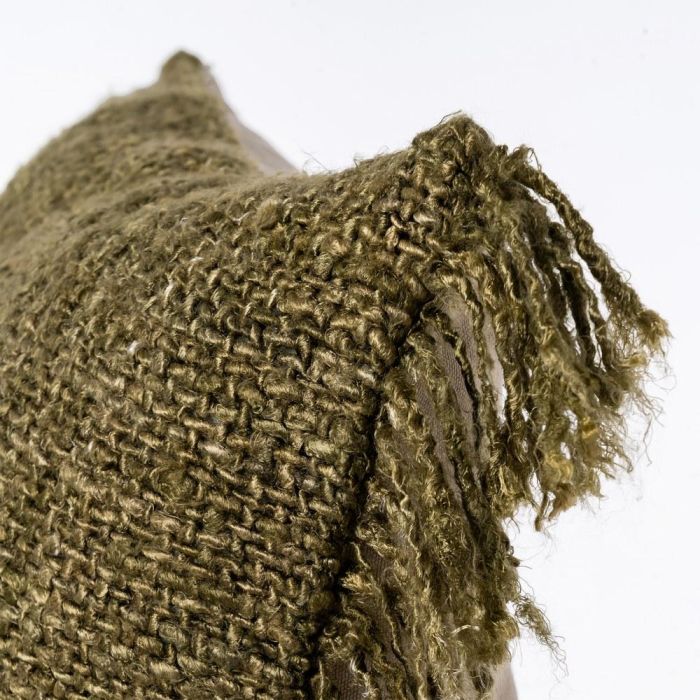 Cojín Verde Viscosa-Algodón 50 X 50 cm