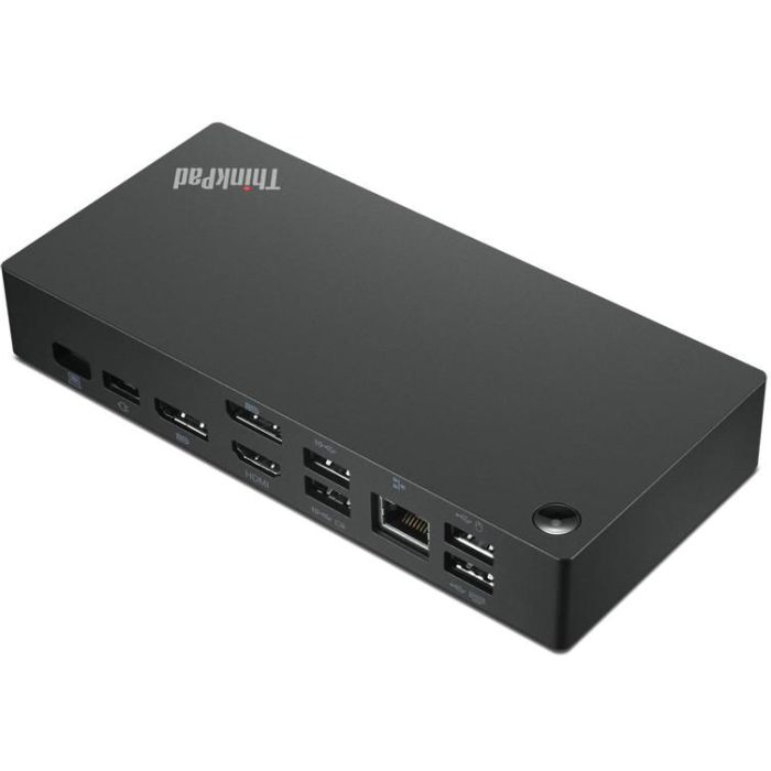 Lenovo Dock ThinkPad Universal USB-C 135W, 4K Ultra HD, Negro, Múltiples Puertos: HDMI, DisplayPort, Ethernet, USB 3.2 Gen 1/2