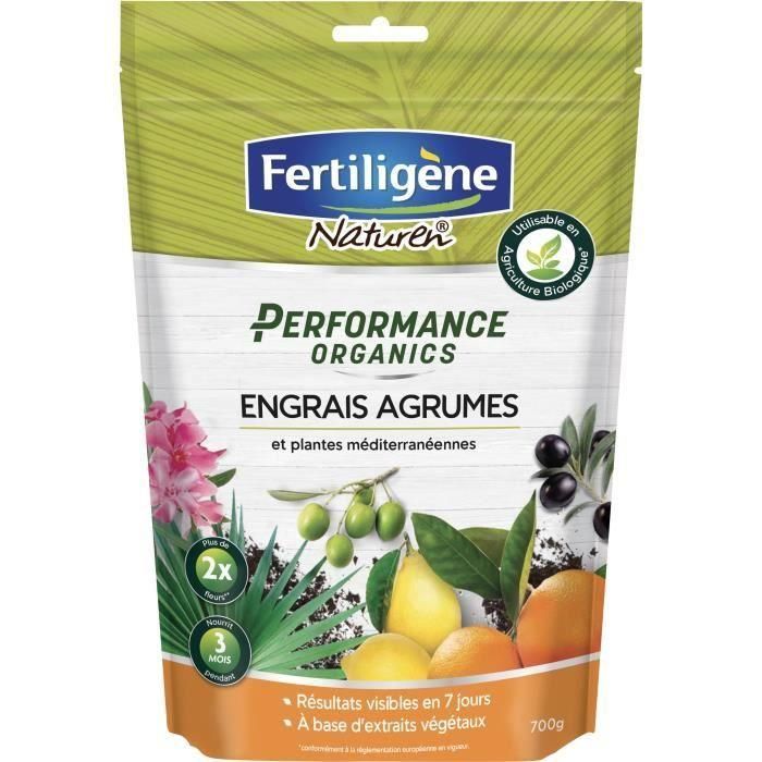 Fertiligene Fertilizante Orgánico Alto Rendimiento para Cítricos y Plantas Mediterráneas - 700g