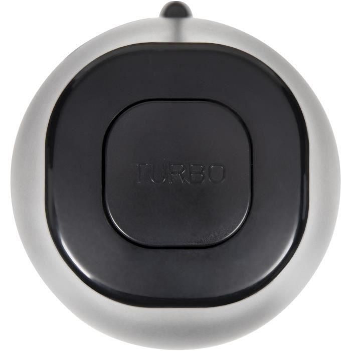 Livoo LIV1713288613177 Picadora 400 W, 300 ml, 1 velocidad y función turbo, 2 cuchillas de acero inoxidable, Negro 2